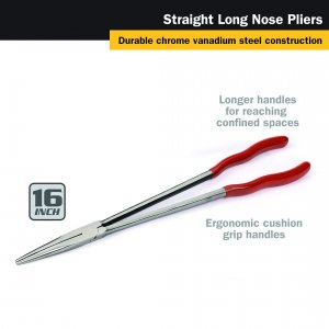 Titan 60781 Long Nose Pliers - 16 Inch Precision Tool